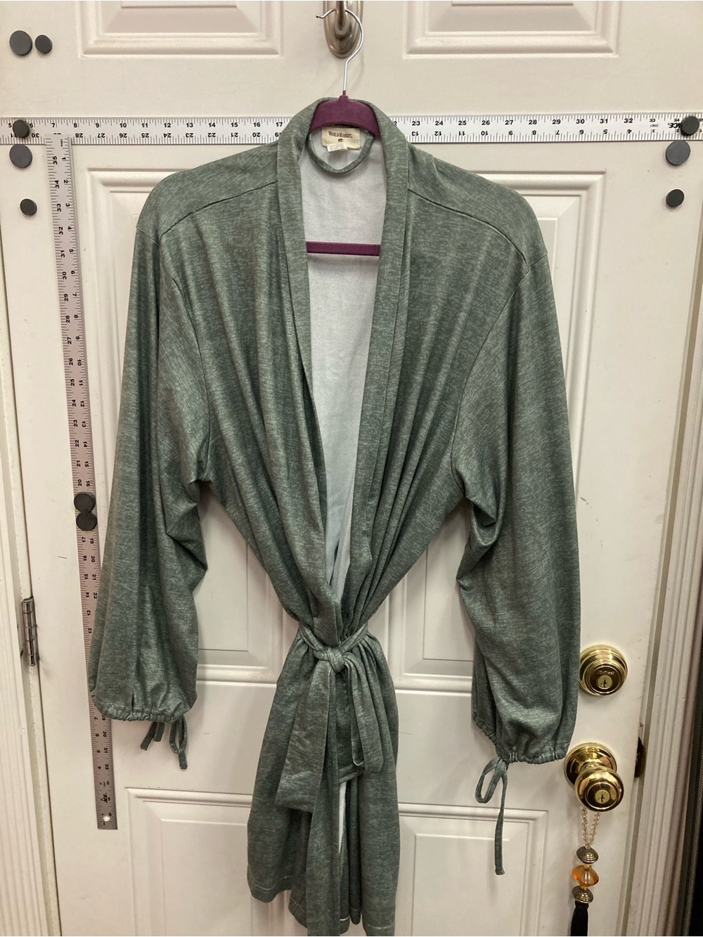 World Market, Sage, Green, robe, Sleep, Cozy, Relax, Soft